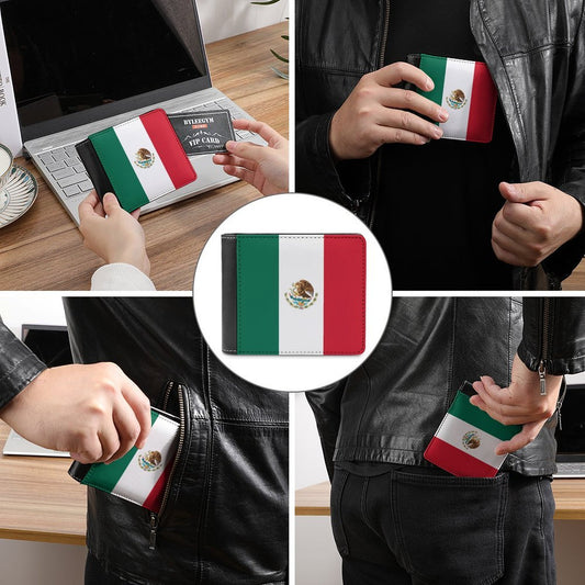 Mexico Flag Inspired Men's Wallet