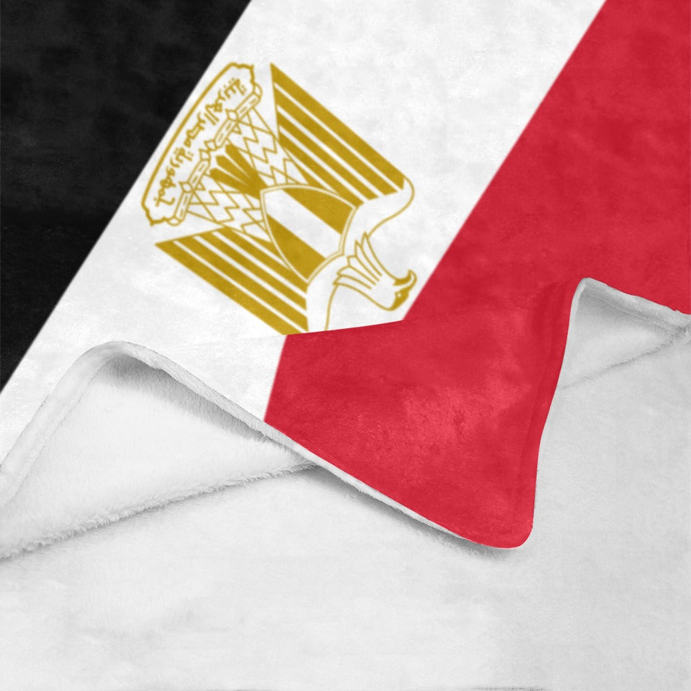 Luv My Flag's Egyptian flag blanket with soft lining.