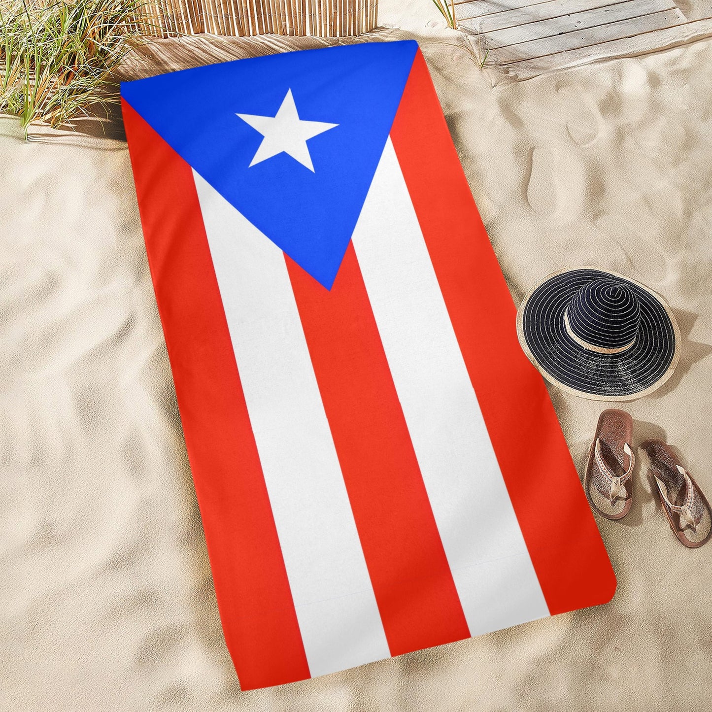 Puerto Rico Flag Beach Towel 31"x71" (Made in USA)
