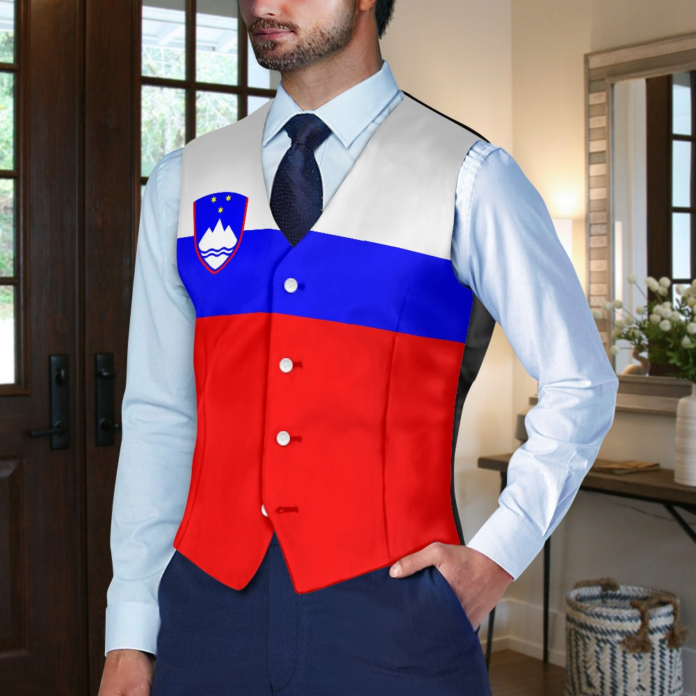 Slovenia Flag Suit vest jacket