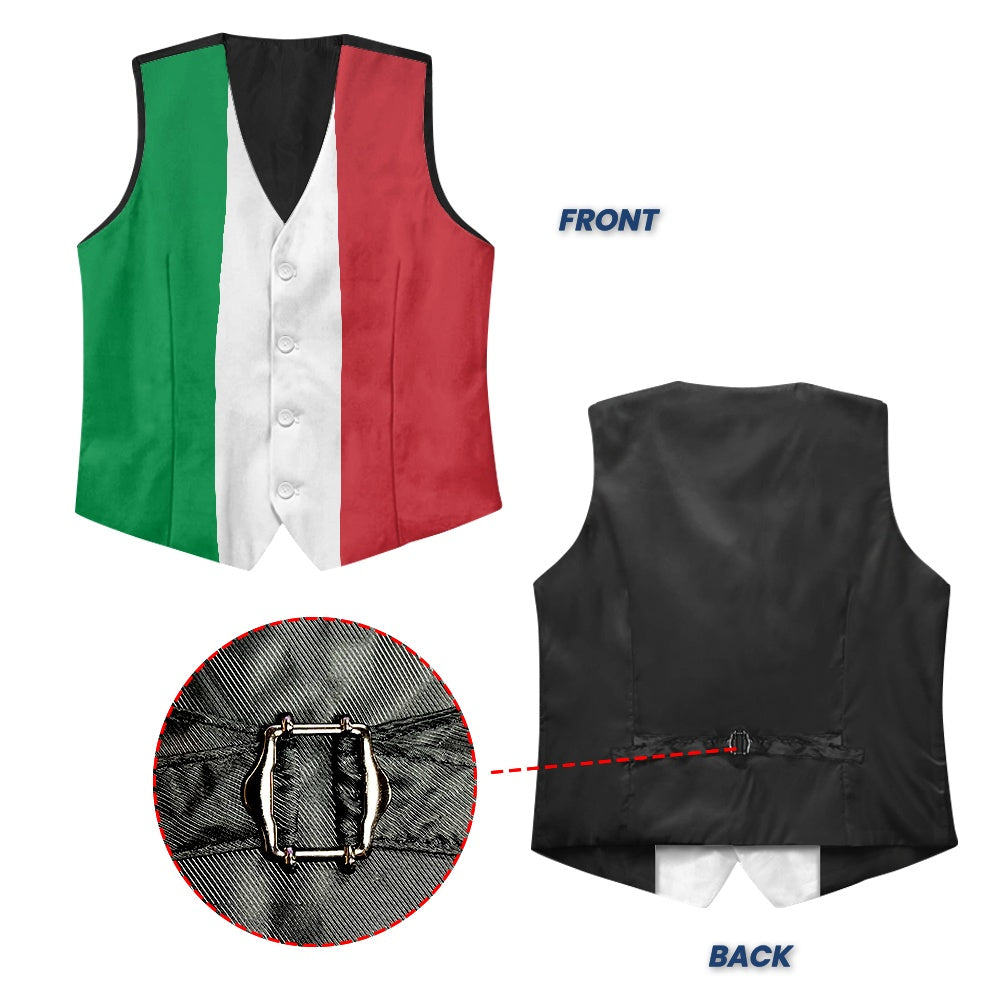 Italy Flag Suit vest jacket