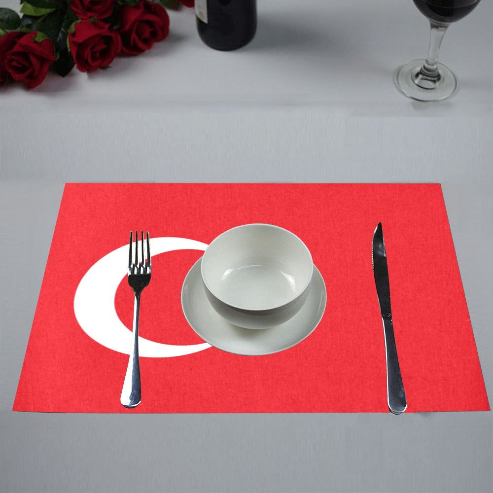 Turkey Flag Placemats 12" x 18" (Set of 6)
