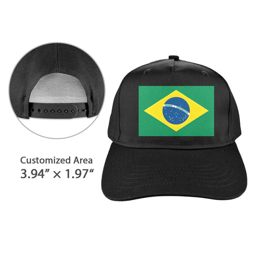 Brazil Flag Baseball Cap (Made in USA)