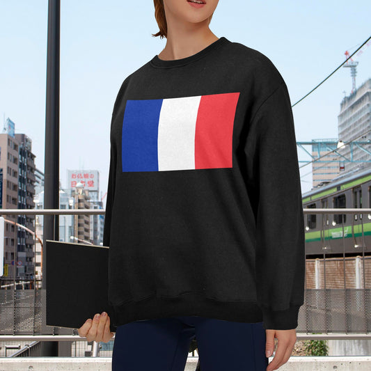 France Flag Unisex Fleece Sweatshirt (Made in the USA)