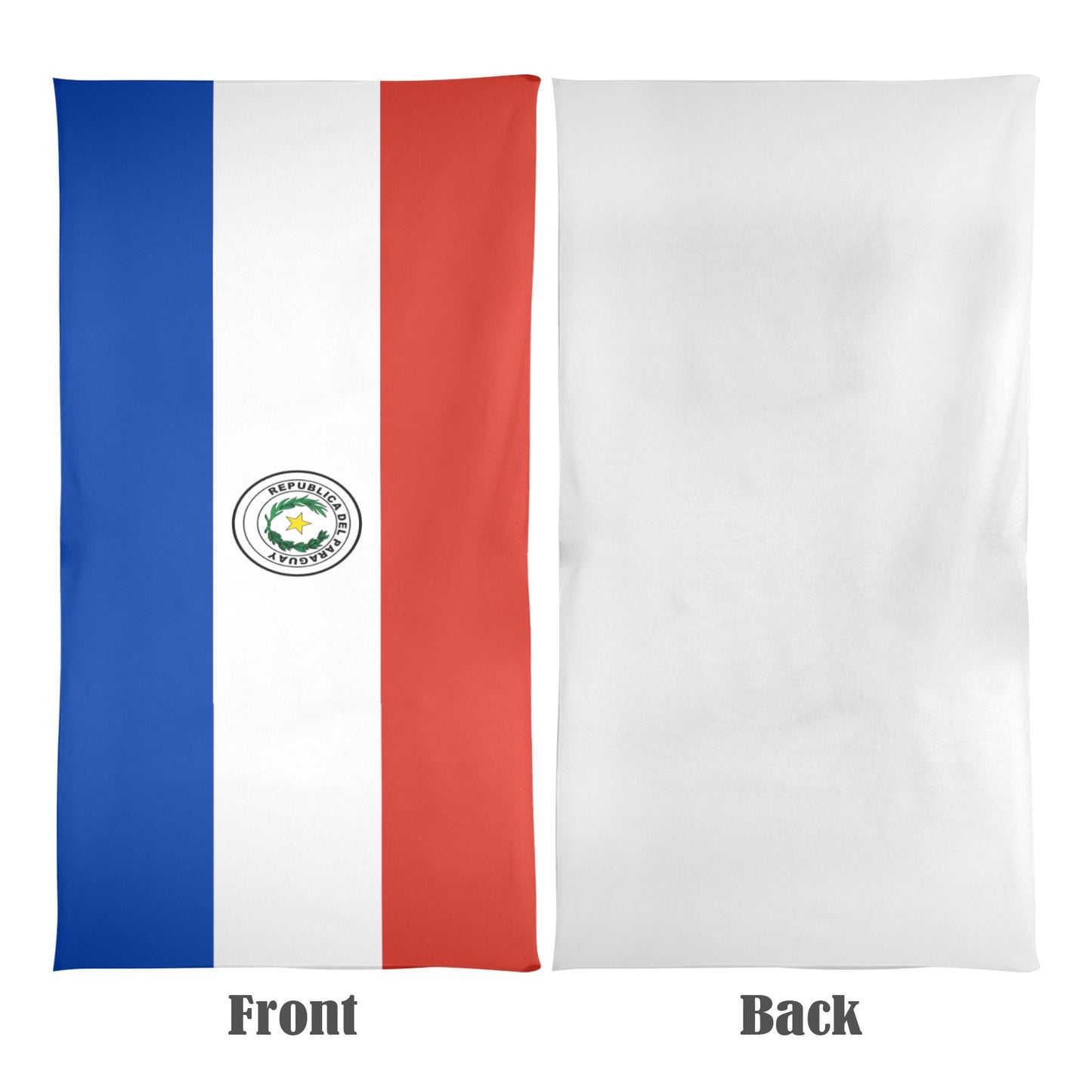 Paraguay Flag Beach Towel 31"x71" (Made in USA)