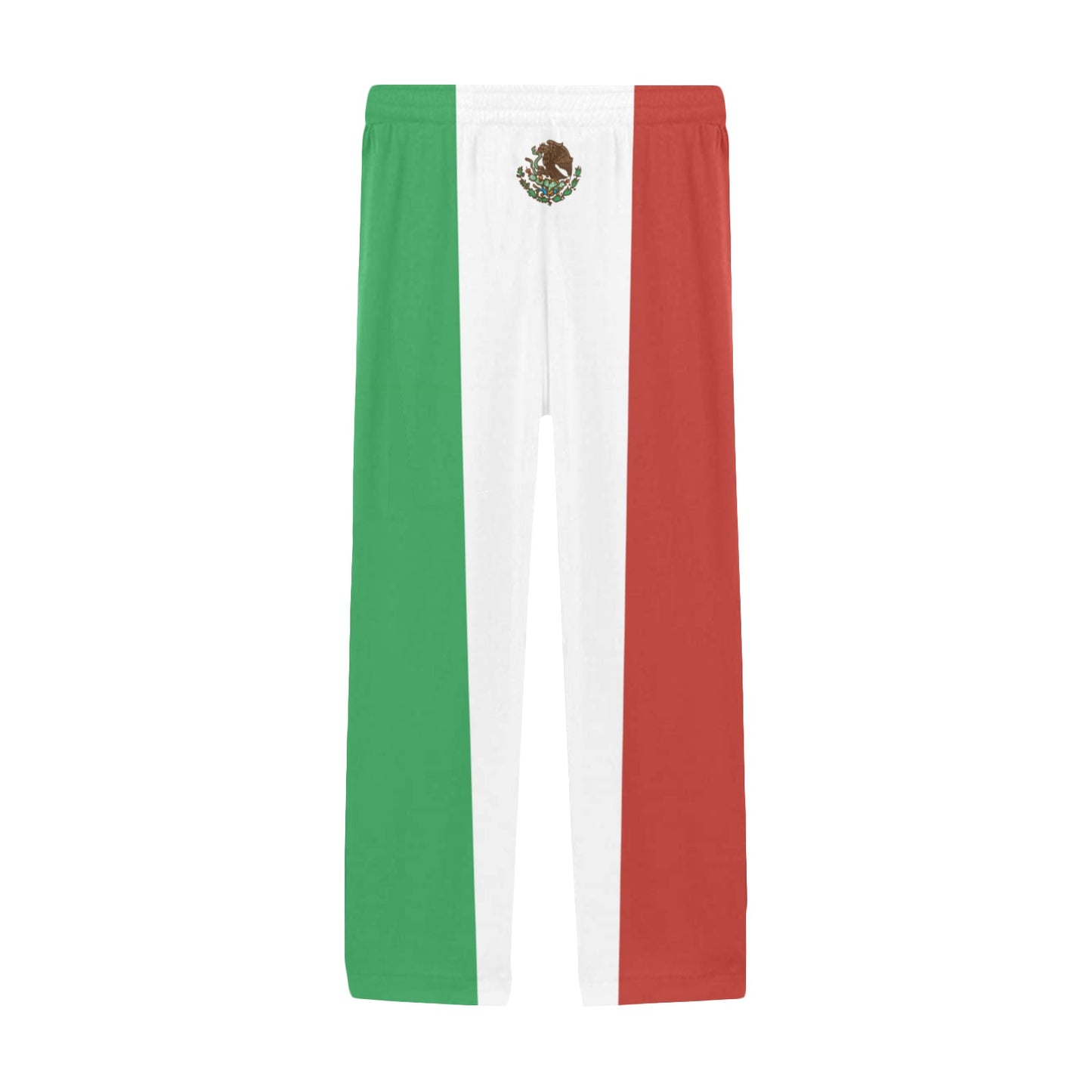 Mexico Flag Inspired Men’s Pajama Trousers with Pockets (Made in the USA)