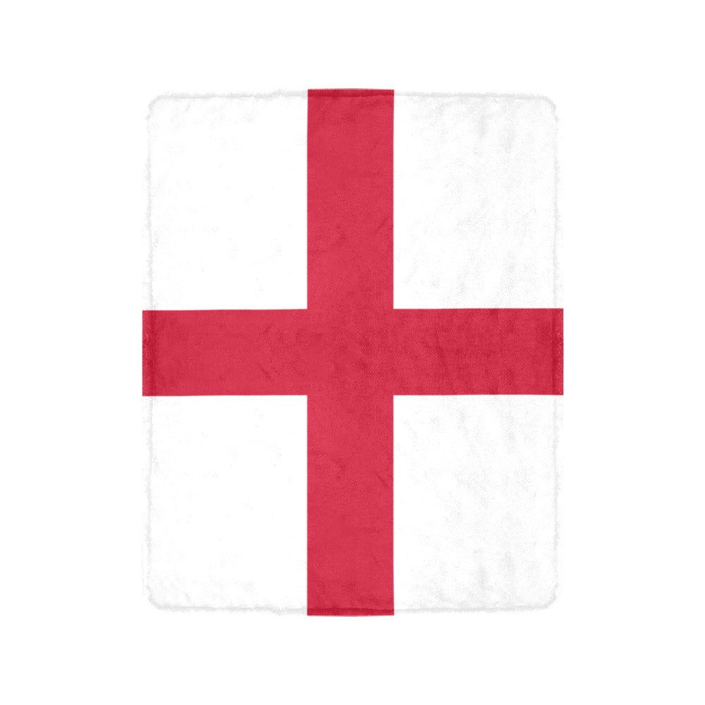 Luv My Flag's England fleece blanket featuring St George's Cross.