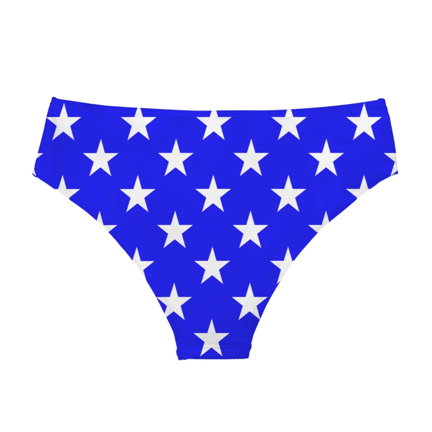 USA/American Flag Inspired Stars High-Waisted Bikini Bottom