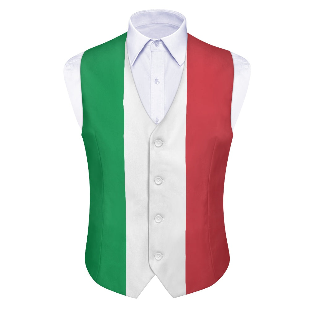 Italy Flag Suit vest jacket