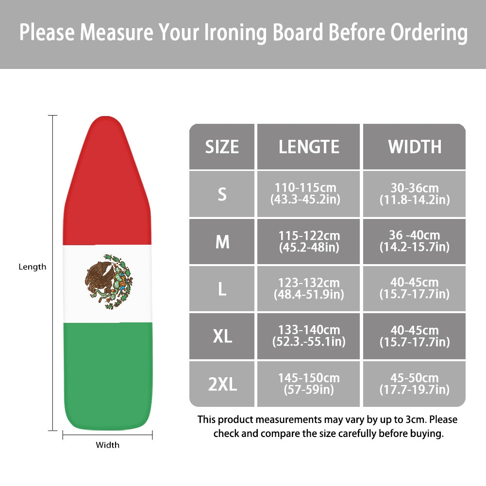 Mexico Flag Ironing Board Cover
