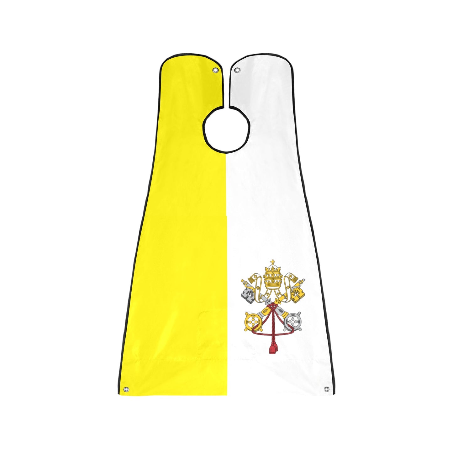 Vatican City Flag Beard Bib Apron for Men Shaving & Trimming