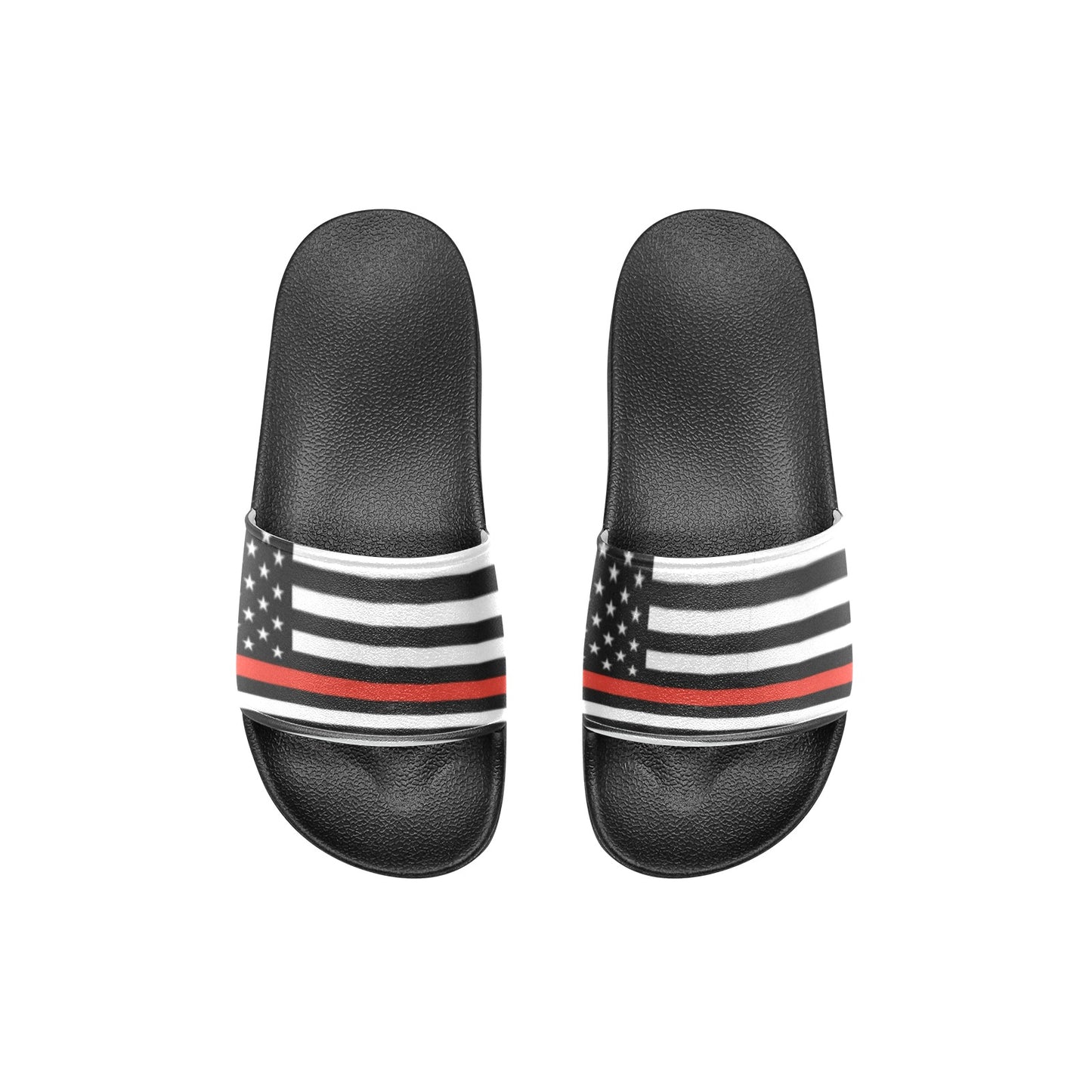Thin Red Line Flag Kid's Slide Sandals