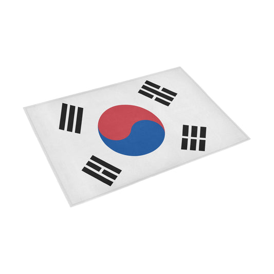 South Korea Flag Inspired Doormat 30" x 18" (Sponge Material)