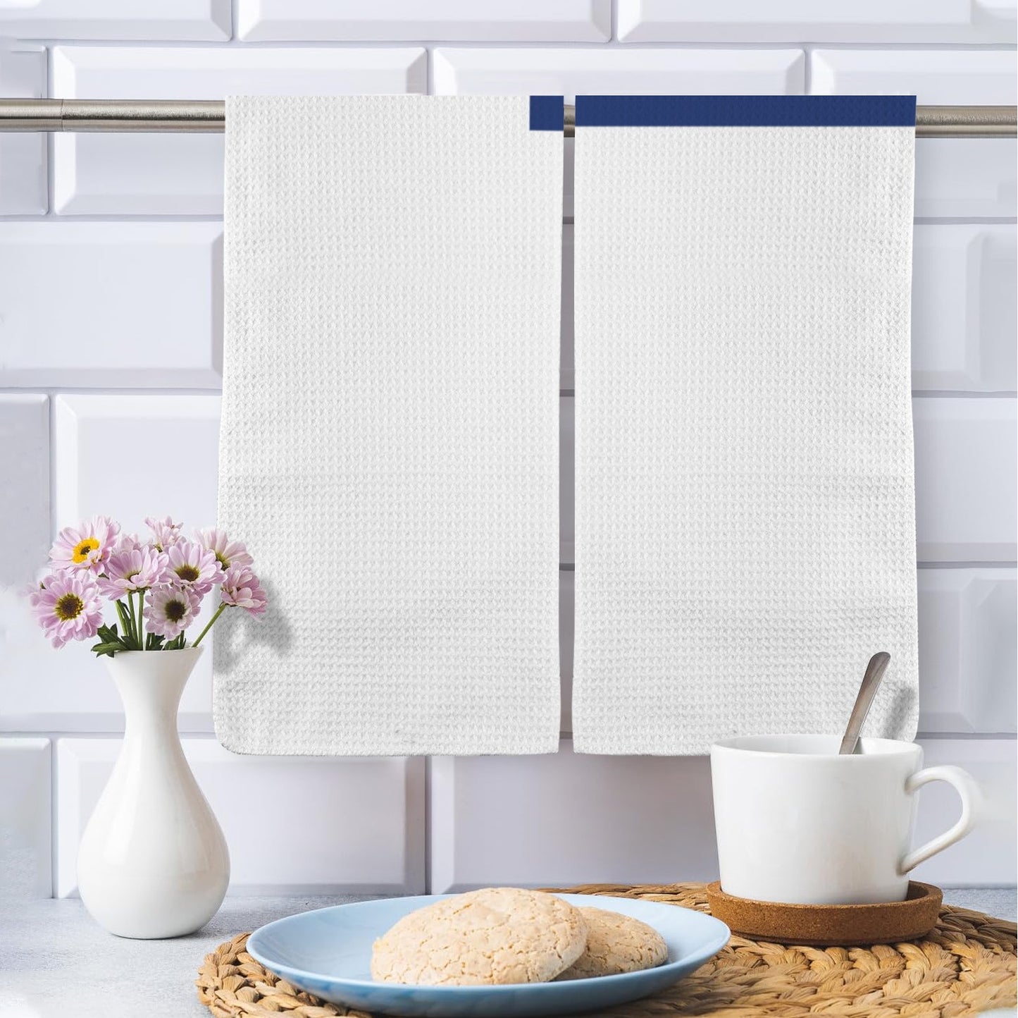 Christian Flag Inspired Kitchen Towel 40X60cm (Pack of 2) (Made in the USA)
