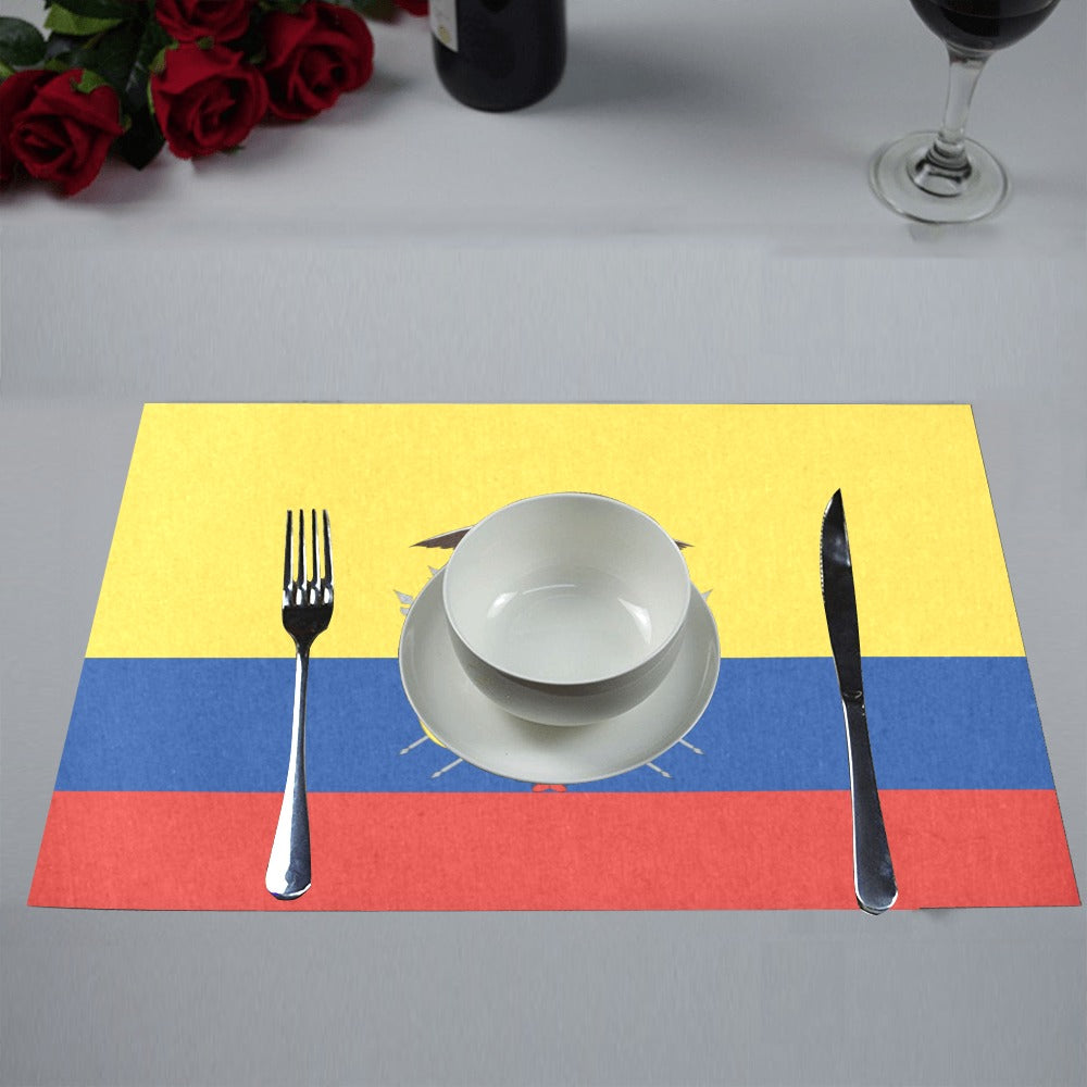 Ecuador Flag Placemats 12" x 18" (Set of 6)