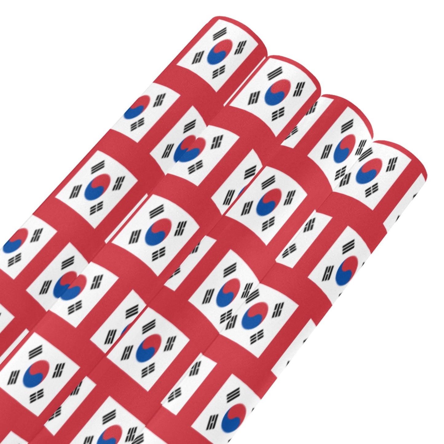 South Korea Flag Inspired Custom Gift Wrapping Paper 58"x 22.5" (4 Rolls)