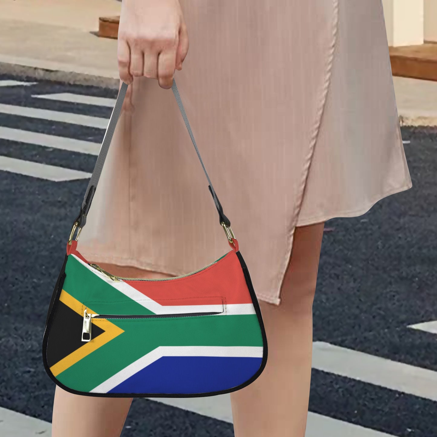 South Africa Flag Inspired Women's Shoulder Bag