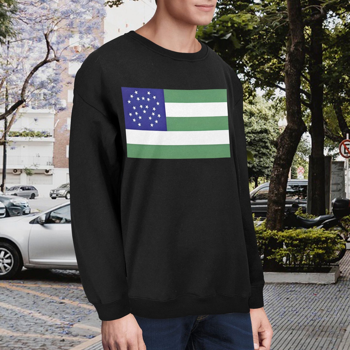 NYPD Flag Unisex Fleece Sweatshirt (Made in the USA)