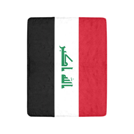 Luv My Flag blanket featuring Iraq flag design.