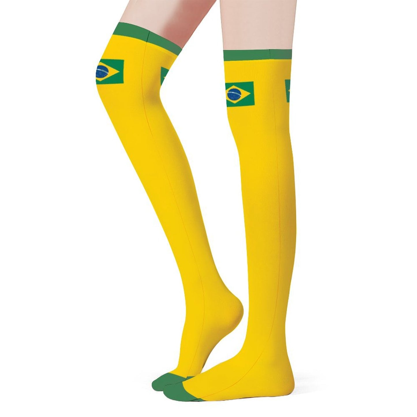 Brazil Flag Trendy Stockings(Long)