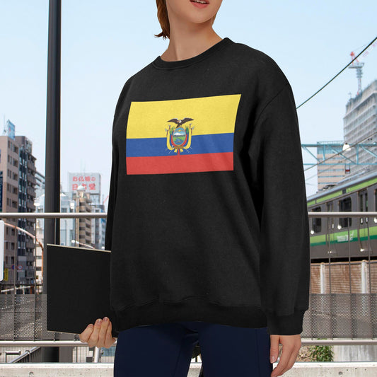 Ecuador Flag Unisex Fleece Sweatshirt (Made in the USA)