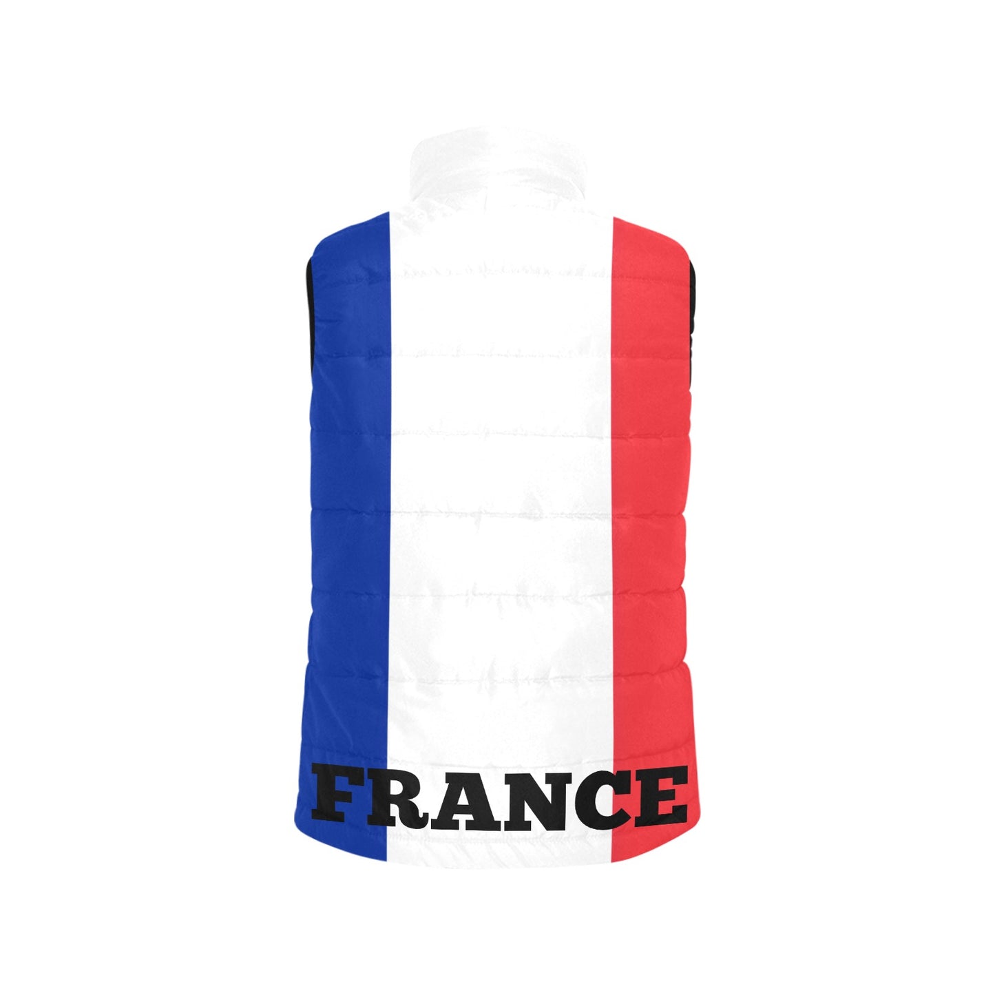 France Flag Inspired Women's Padded Vest
