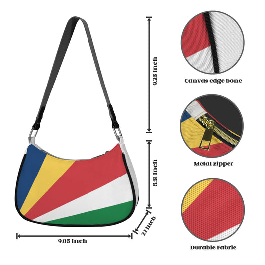 Seychelles Flag Inspired Women's Shoulder Bag
