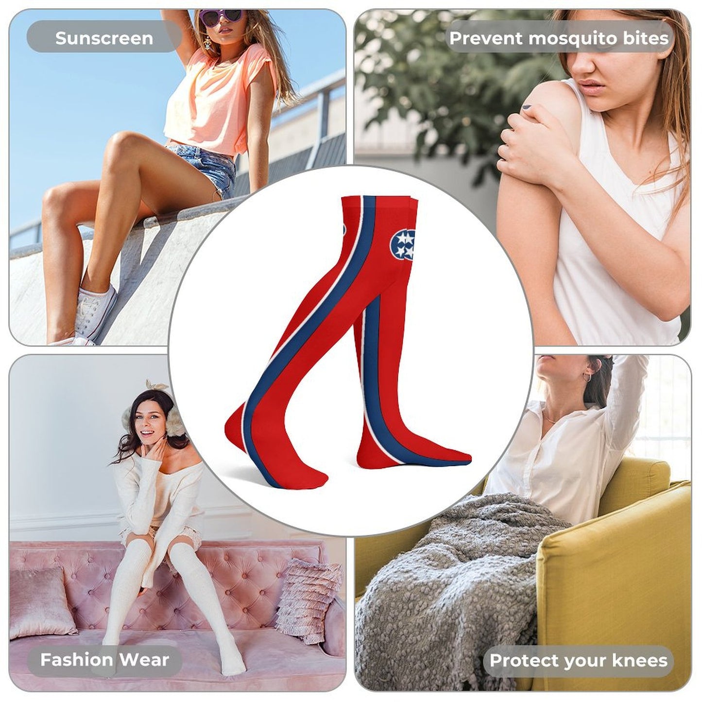 Tennessee Flag Trendy Stockings(Long)