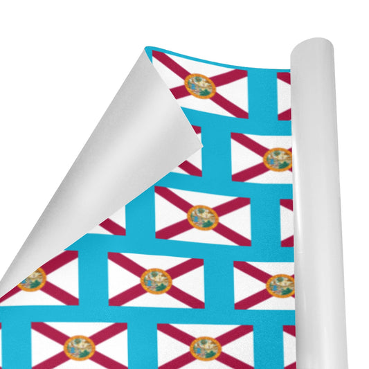 Florida Flag Custom Gift Wrapping Paper 58"x 22.5" (4 Rolls)