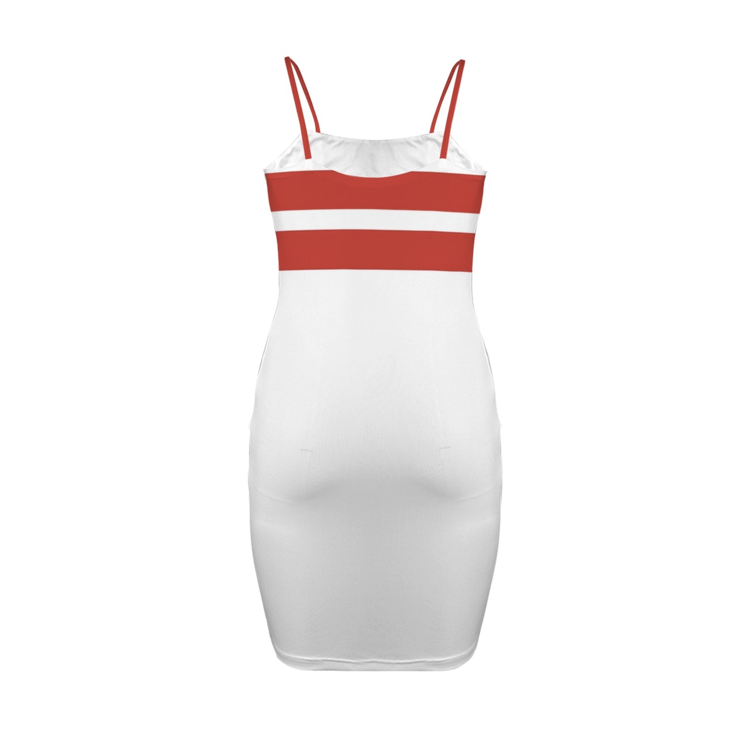 Washington D.C. Flag Inspired Backless Spaghetti Strap Bodycon Dress