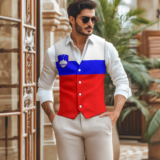 Slovenia Flag Suit vest jacket