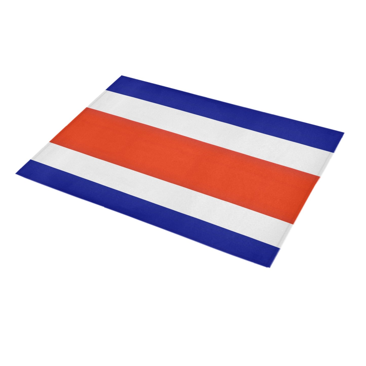 Costa Rica Flag Inspired Doormat 30" x 18" (Sponge Material)