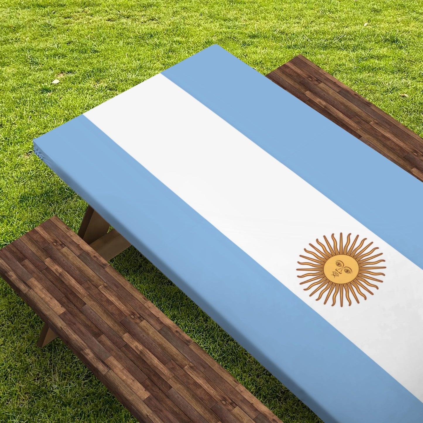 Argentina Flag Picnic Table Cover (72" x 30") (Made in the USA)