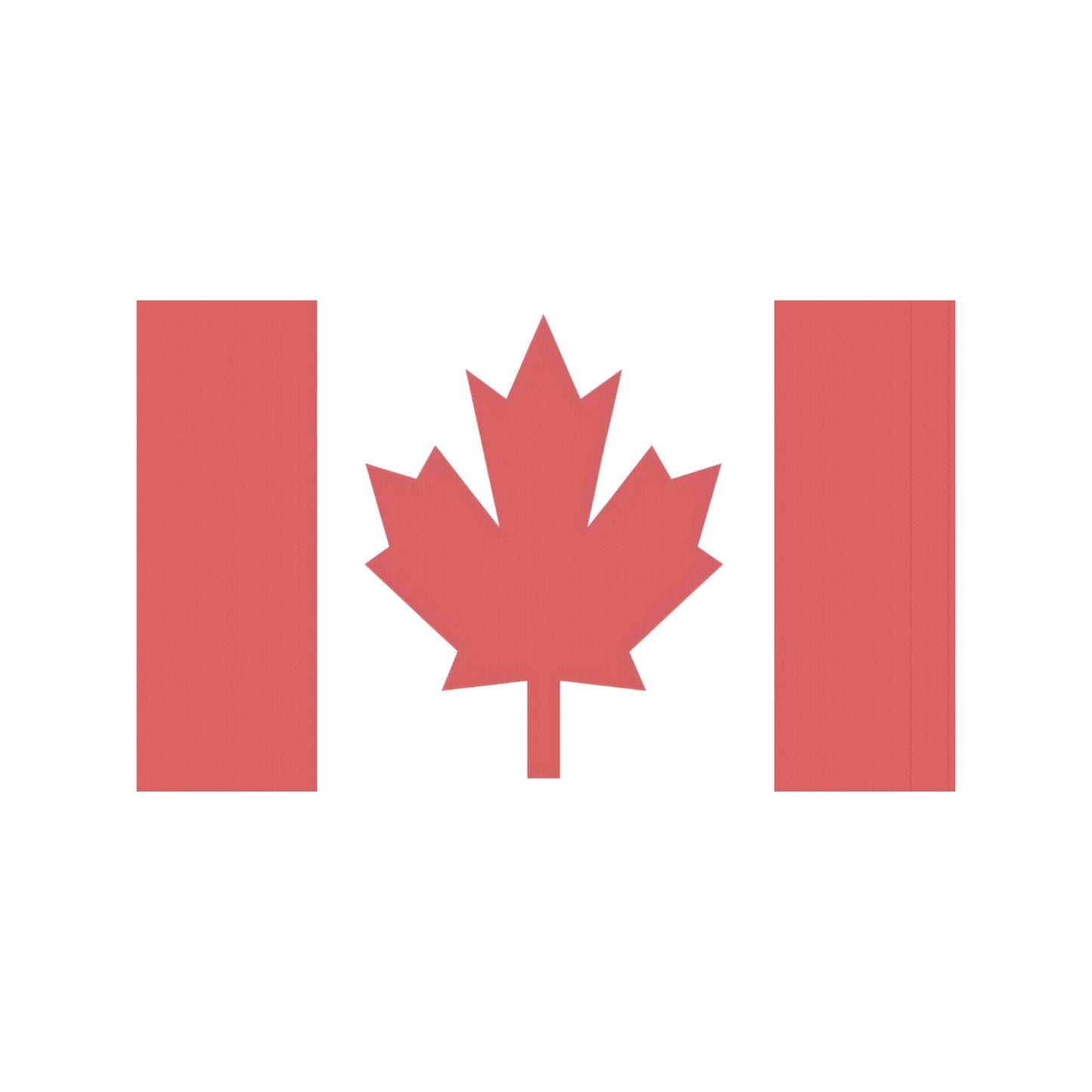 Canadian flag illustration featuring red maple leaf, Luv My Flag.