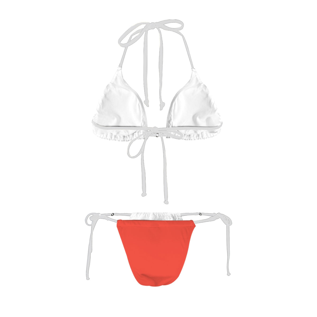 Tennessee Flag Inspired Women's Halter String Bikini Set