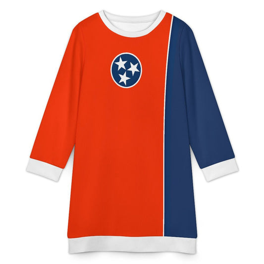 Tennessee Flag Inspired Sweater Dress