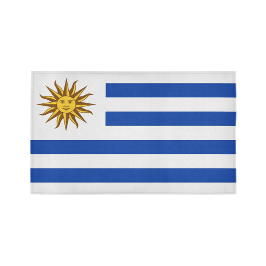 Uruguay Flag Inspired Doormat 30" x 18" (Sponge Material)