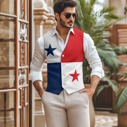 Panama Flag Suit vest jacket