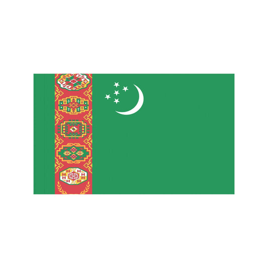Green flag with patterns and symbols by Luv My Flag.