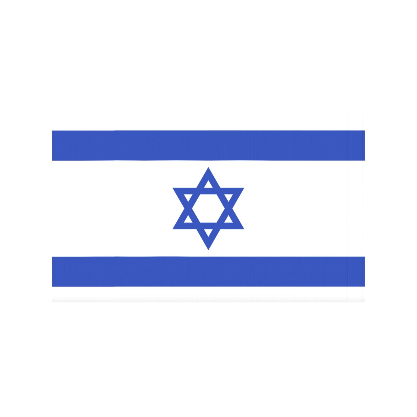 Luv My Flag Israel flag with blue Star of David.