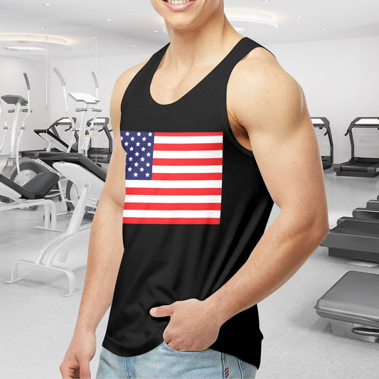 USA/American Flag Men's Tank Top (Front Printing) | Ships from USA