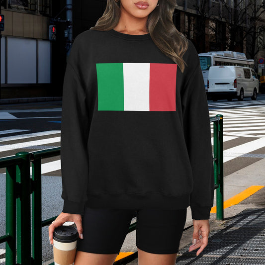 Italy Flag Unisex Fleece Sweatshirt (Made in the USA)