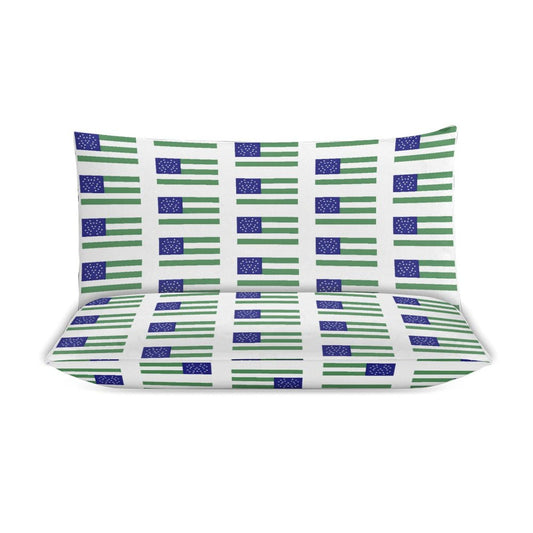 NYPD Flag Inspired 3-Piece Bedding Set (1 Duvet Cover + 2 Pillow Shams) – 102"×90"