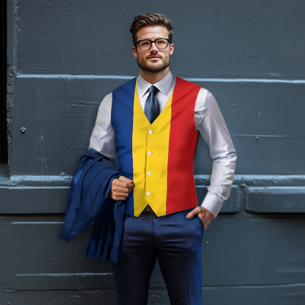 Romania Flag Suit vest jacket