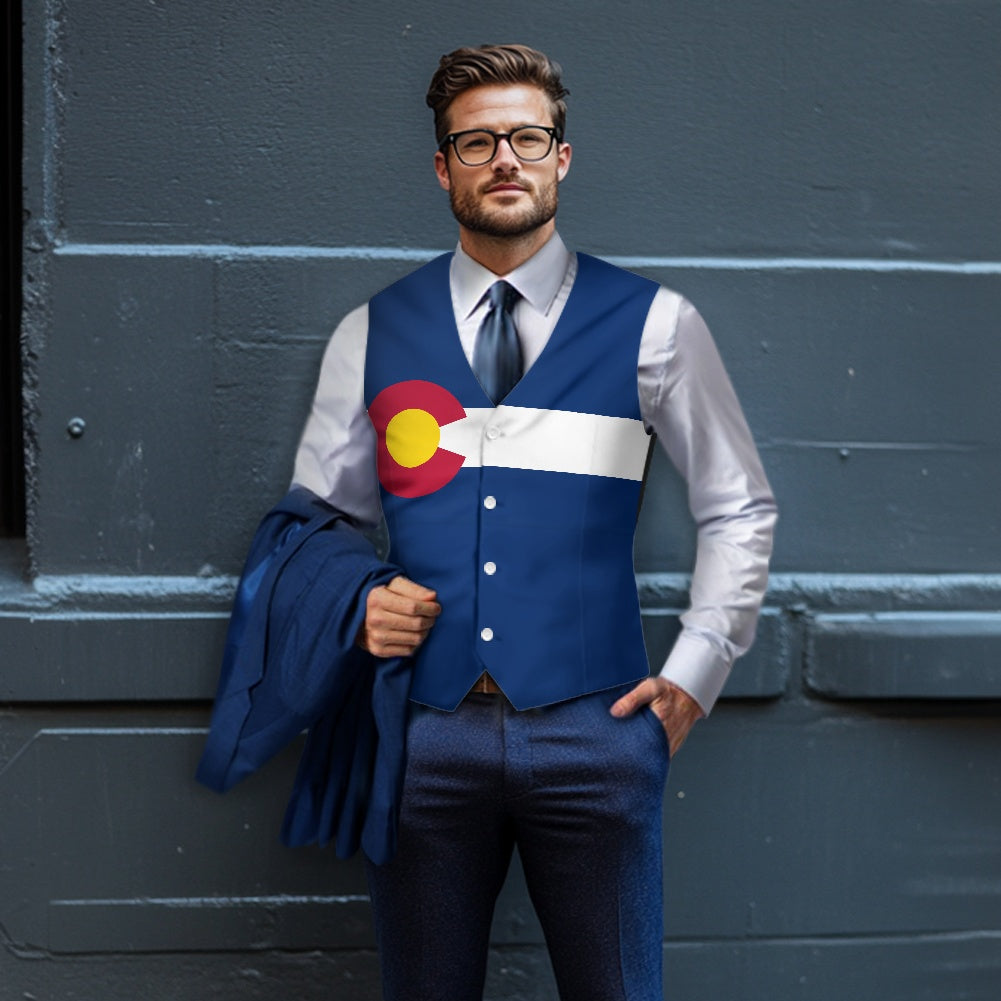 Colorado Flag Suit vest jacket