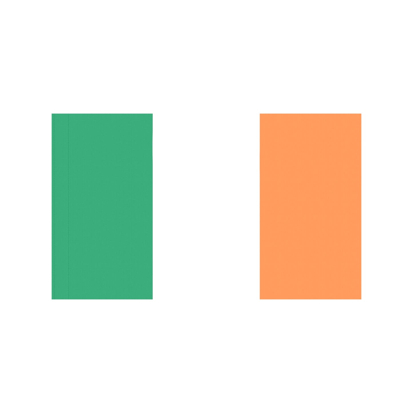Green and orange notebook covers from Luv My Flag.