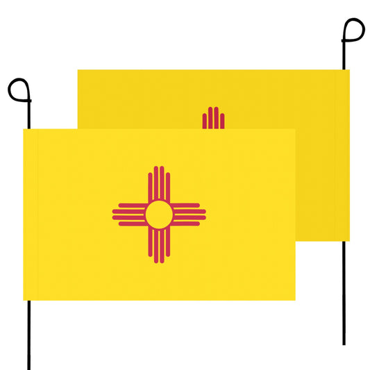 Two New Mexico flags, Luv My Flag brand, displayed.