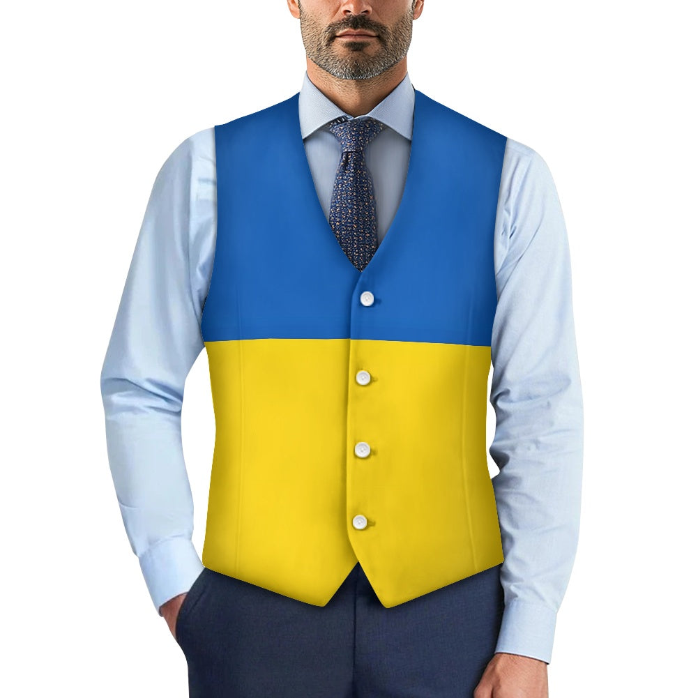 Ukraine Flag Suit vest jacket