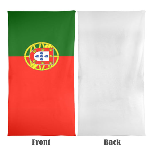 Portugal Flag Beach Towel 31"x71" (Made in USA)