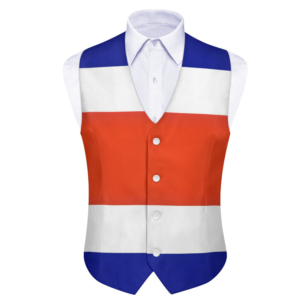 Costa Rica Flag Suit vest jacket